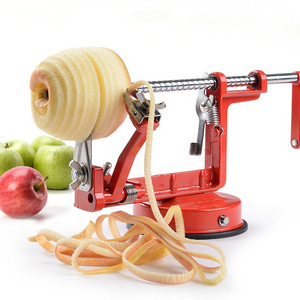 3 in 1 multifunctional metal apple peeler corer slicer manual apple ppeler machine with suction cup base fruit slicer hand crank