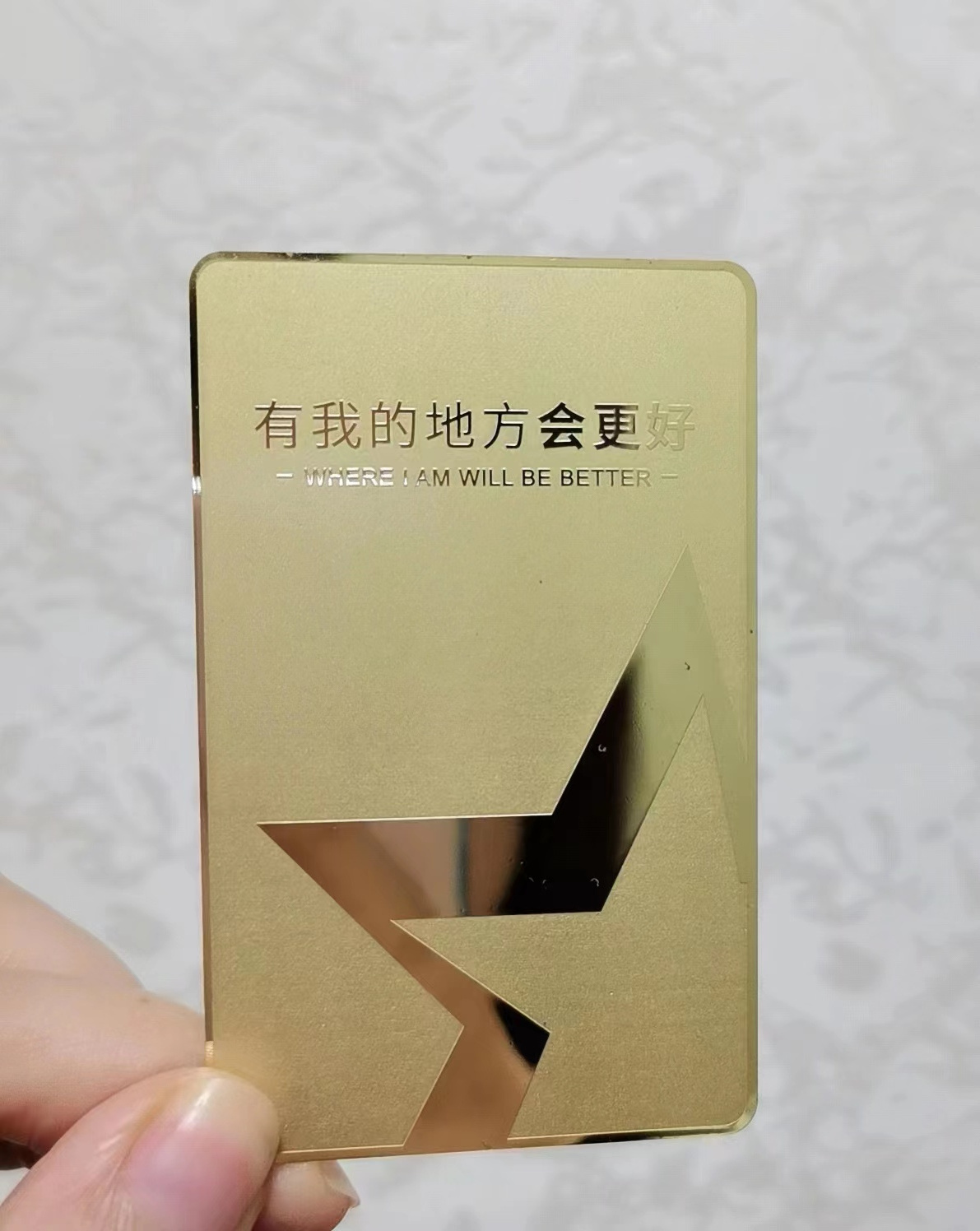 High Quality Custom Logo Gold/Silver Stainless Steel Card Printing Metal Business Card