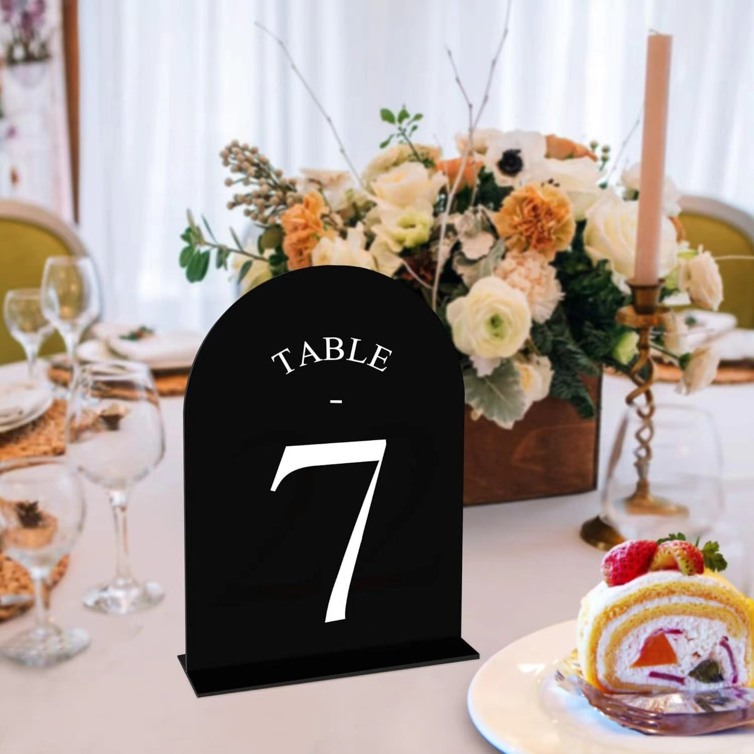 Top Quality Luxury Decorations Clear Sign Cards Holders Acrylic Wedding Table Number