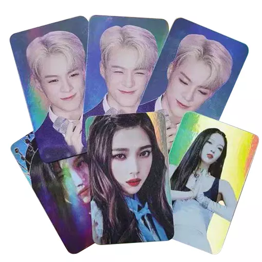 Wholesale Custom Printing Kpop Idol Shinning Star Holographic Lomo Card Photo Card