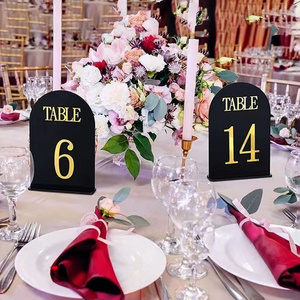 Top Quality Luxury Decorations Clear Sign Cards Holders Acrylic Wedding Table Number