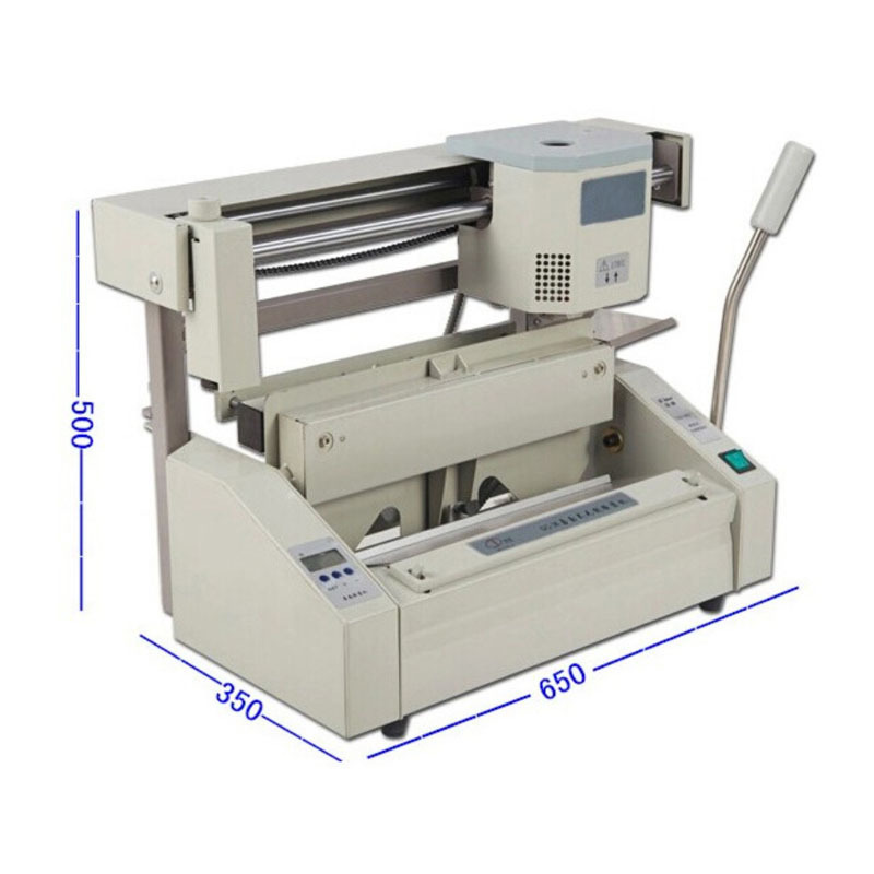 Factory Hot Sale Side Roller Quill With Quilt Pattern Manual Glue Binder Binding Machine