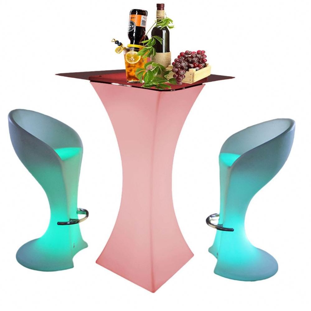 Banquet cocktail table led/ wholesale hookah bar nightclub furniture