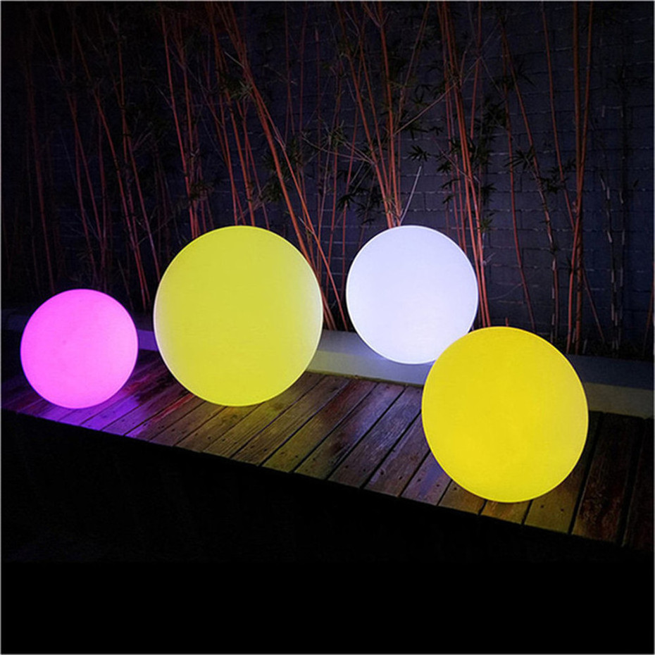 Modern Design Outdoor LED Ball Sere Globe Pendant Light Wholesale Hanging Decorative Lamp for Home Garden Glowing Plastic Ball