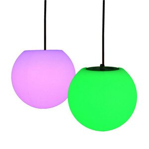 Modern Morden LED Hang Ball PE Plastic Battery Operated with 16 Color Change Remote Control Waterproof IP65 Outdoor Indoor Use