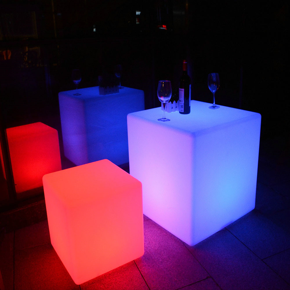 led cube rgb 50x50x50 / Christmas Decorations Cube Shaped LED Light seat lighting