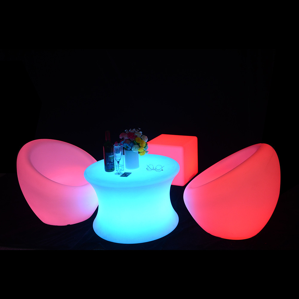 Newest Glowing Furniture Modern Sofa Illuminated LED Bar Chair led funny bar stool