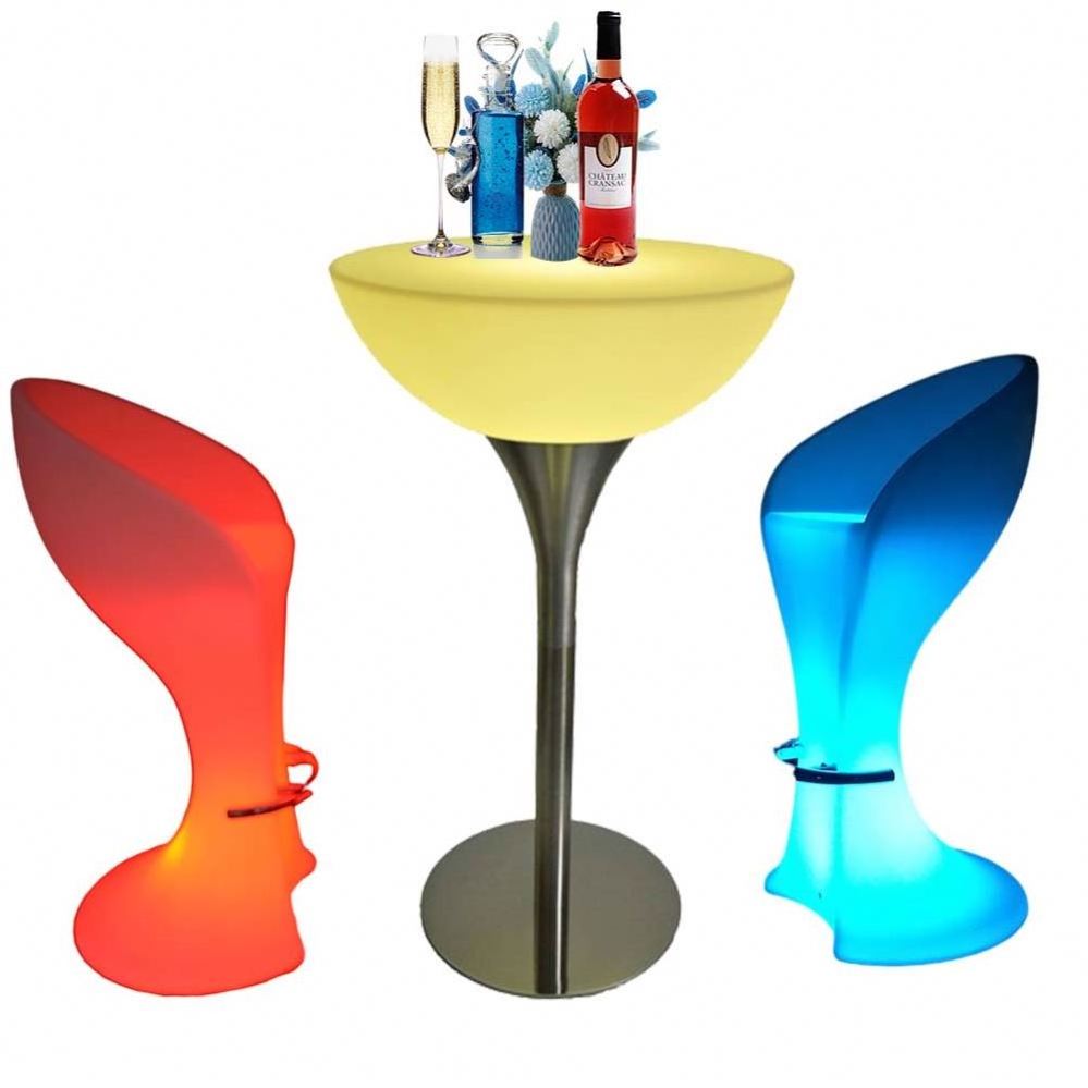 Banquet cocktail table led/ wholesale hookah bar nightclub furniture