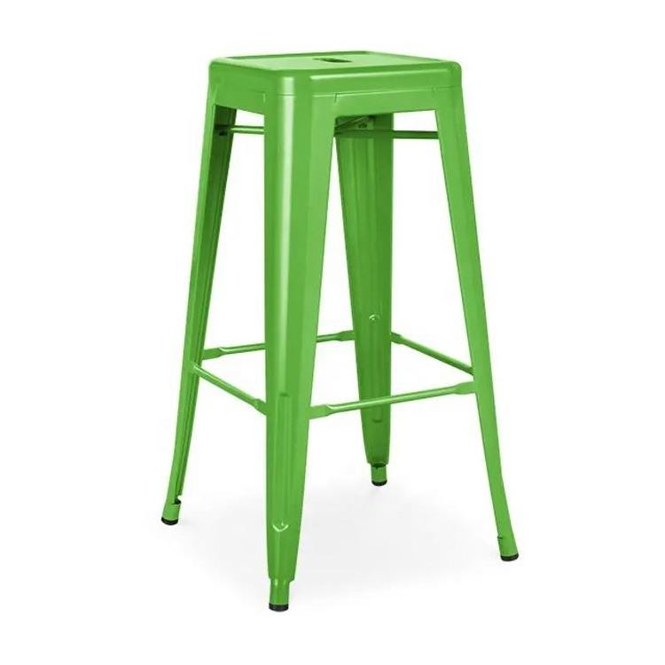 Commercial Cheap Metal Barstool Chairs / Vintage Industrial Metal Bar Stools For Sale