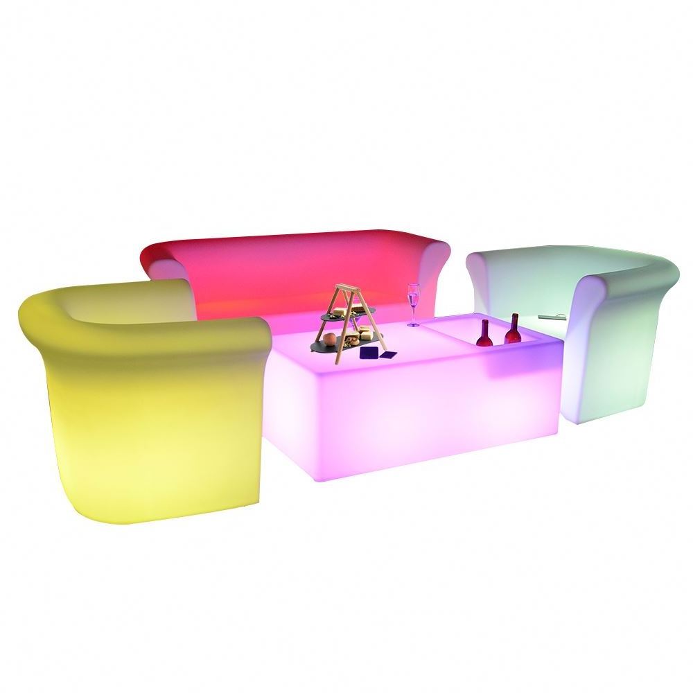 LED Light Up Air Sofa And Camping Chair Ideal Inflatable Couch And Beach Chair For Party & Festivals LED Inflatable Chair