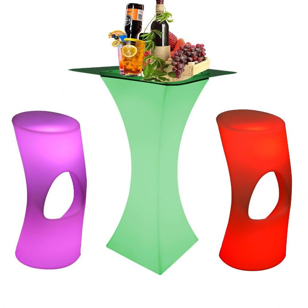 unique bar table furniture /Modern hookah lounge furniture table ,Led Restaurant Salad Wine Bar Counter led coffee table