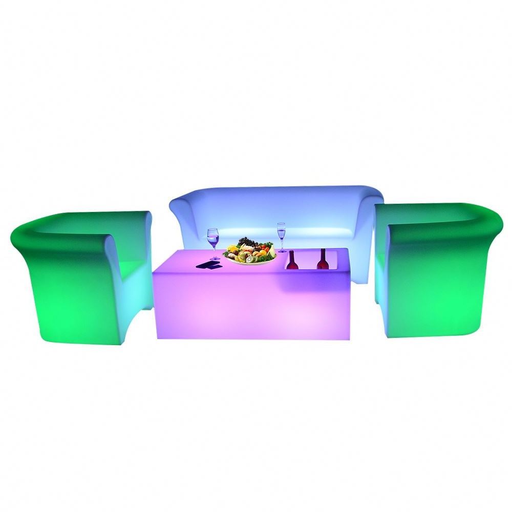 LED Light Up Air Sofa And Camping Chair Ideal Inflatable Couch And Beach Chair For Party & Festivals LED Inflatable Chair