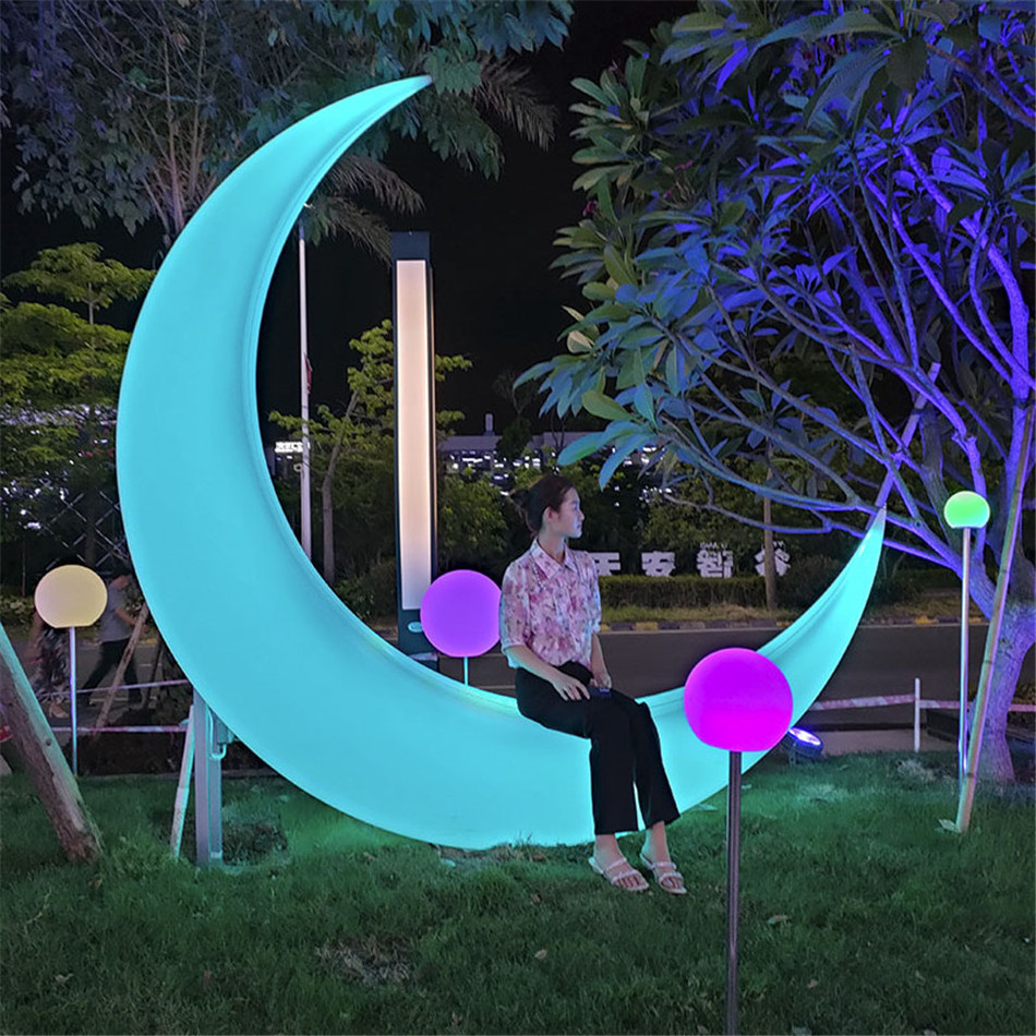 outdoor event party led furniture Garden Outdoor Hanging Chair LED Patio Swings color changing children's swing