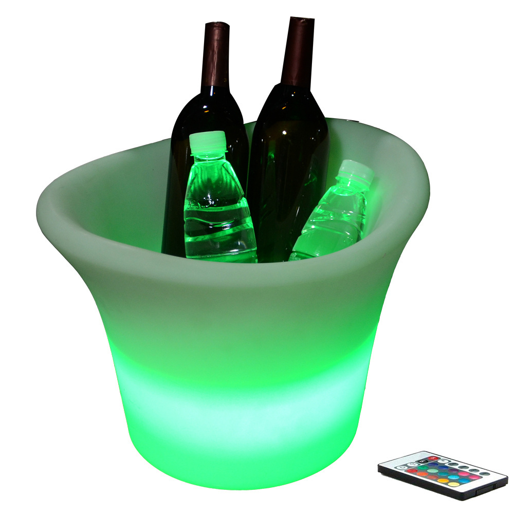 ice bucket with led light cooler box mould rotomolding plastic led illuminated ice bucket  wine cooler