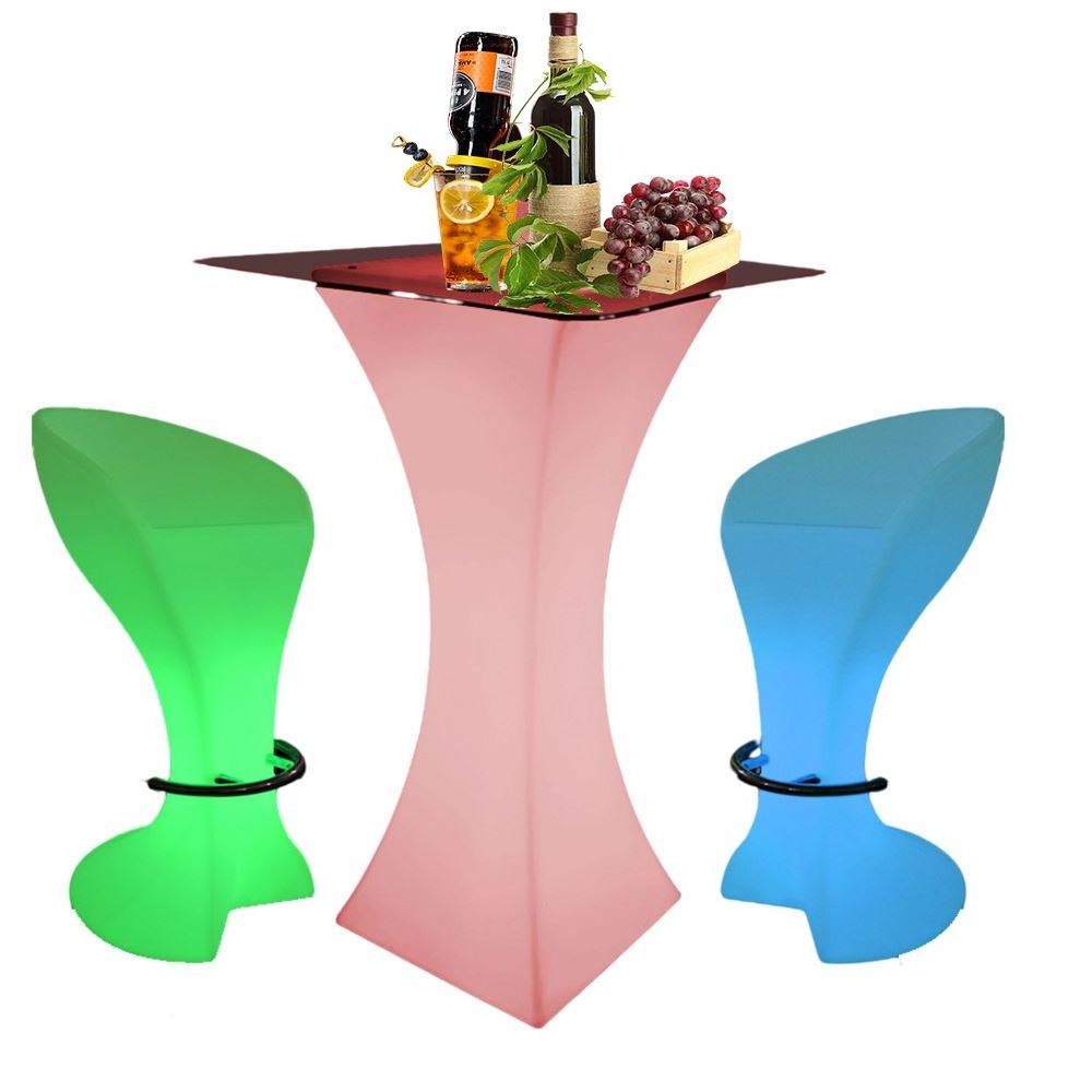 unique bar table furniture /Modern hookah lounge furniture table ,Led Restaurant Salad Wine Bar Counter led coffee table