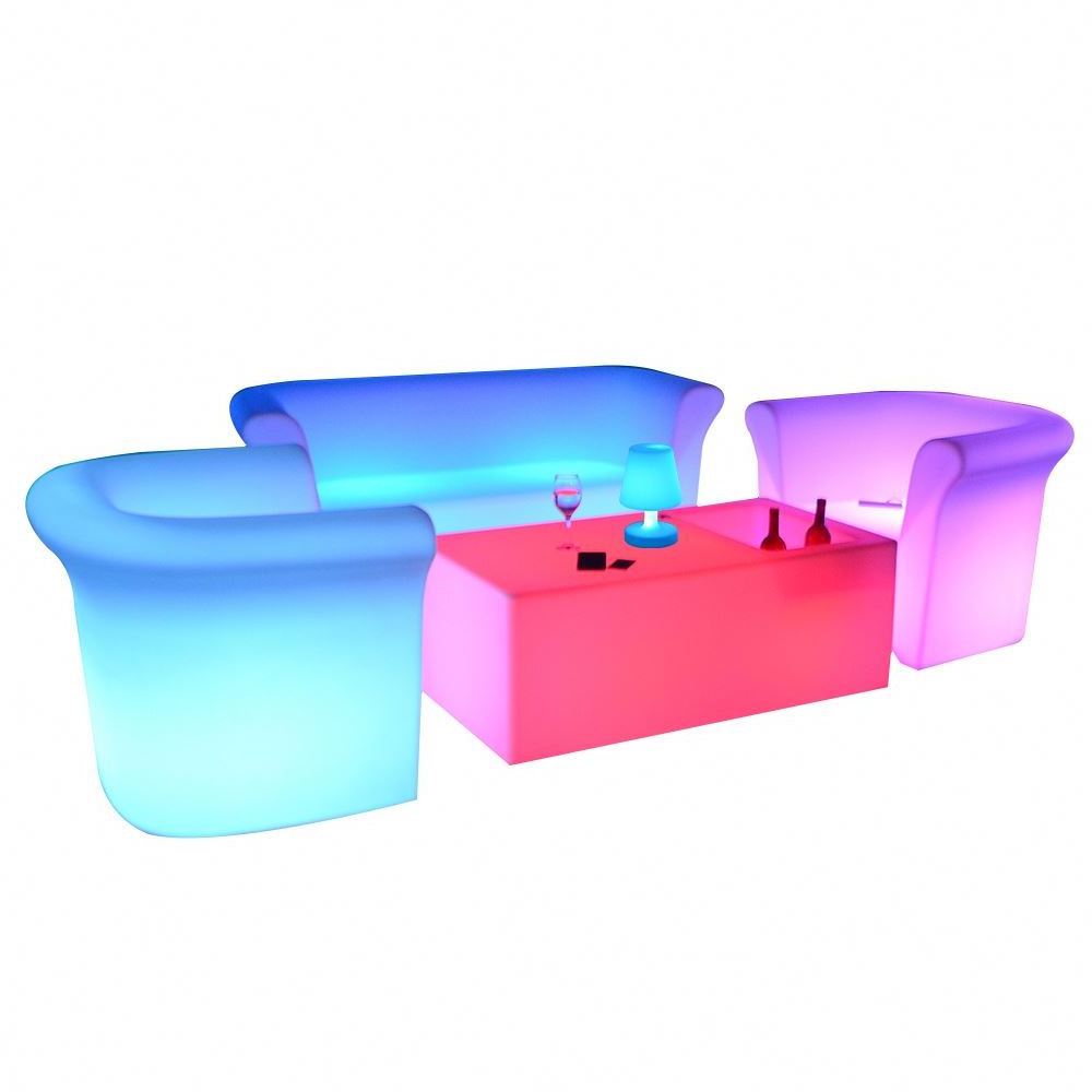 LED Light Up Air Sofa And Camping Chair Ideal Inflatable Couch And Beach Chair For Party & Festivals LED Inflatable Chair