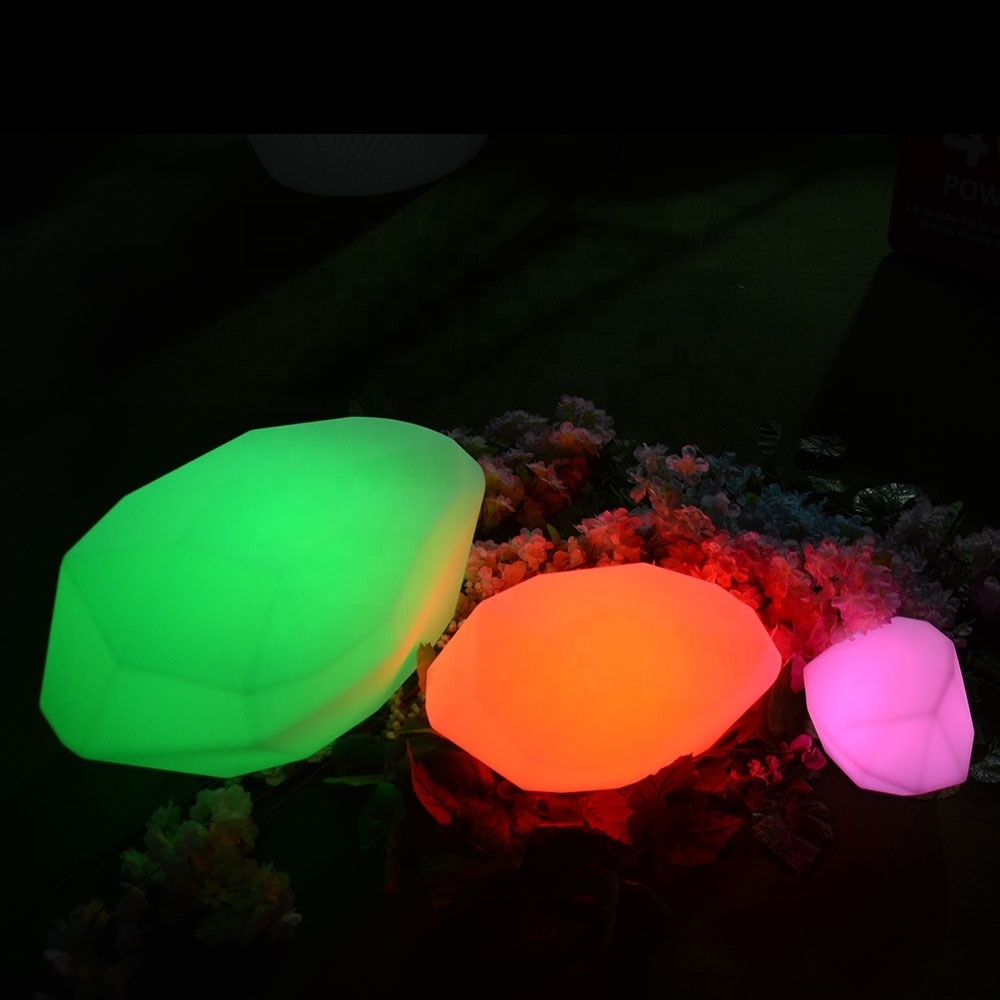 LED Stone Garden Light LED Waterproof Solar Powered Outdoor Rock Spotlight