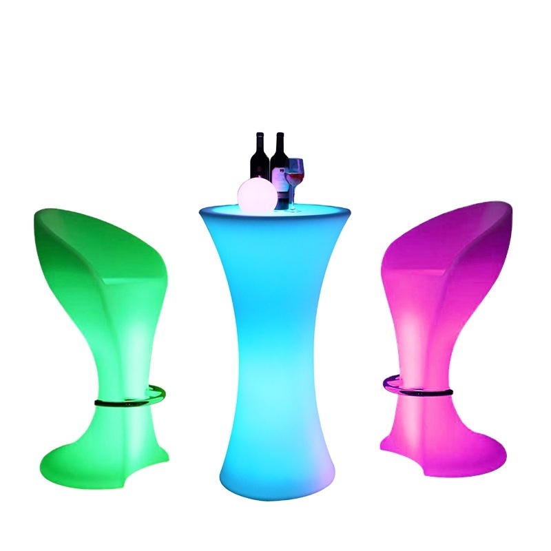 Modern Luxury Bar St /LED stool color led bar seat lighting changing outdoor plastic sofa illuminated high cocktail led chair