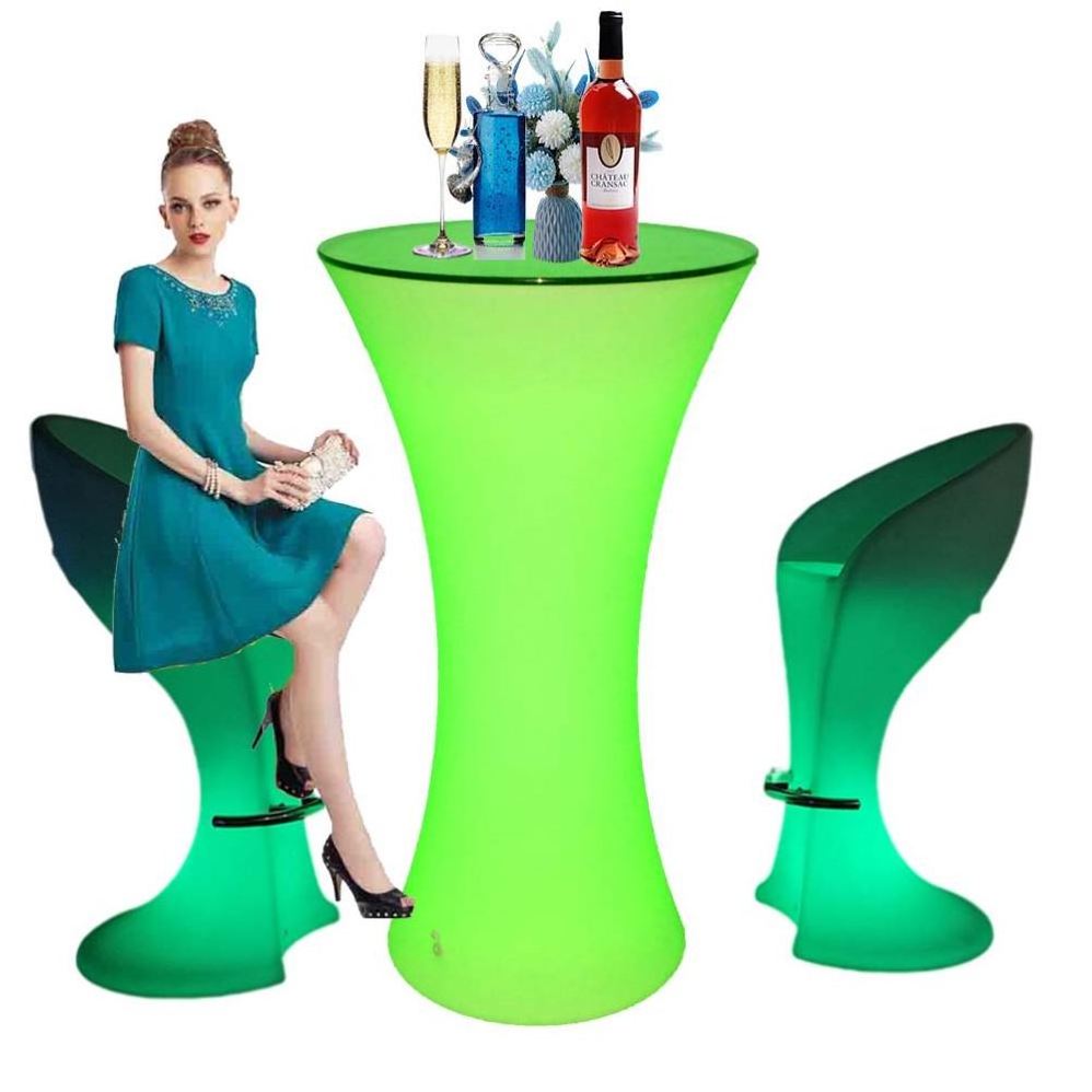 Banquet cocktail table led/ wholesale hookah bar nightclub furniture