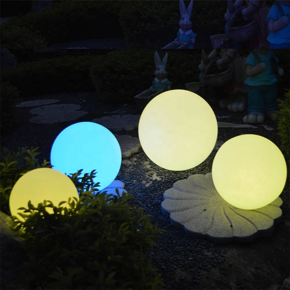 Floating Orb Flashlight 16 Color Changes Party LED Ball lamp Lighting Round Shape LED Grow Lights Ball LED Solar