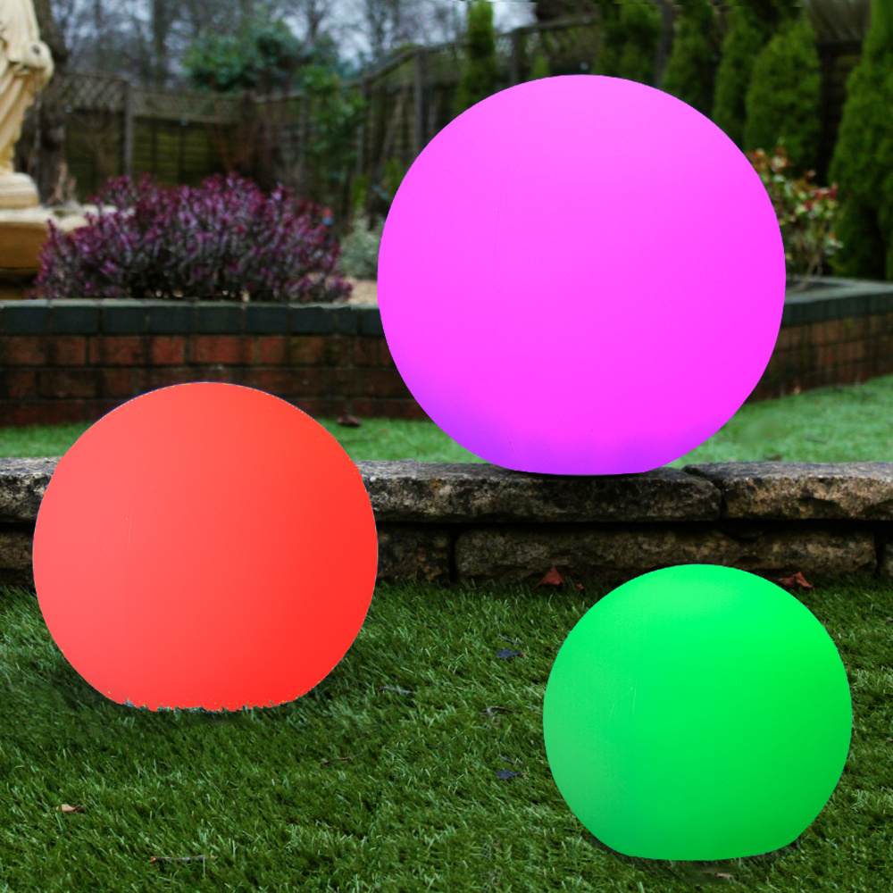 led colorful pendant light rechargeable battery outdoor led ball sphere globe pendant light hanging lamp for garden