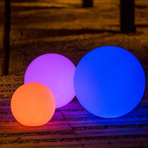 rechargeable glowing garden ball lights/waterproof led floating ball/led glow swimming pool ball garden lights led solar Holiday Lighting