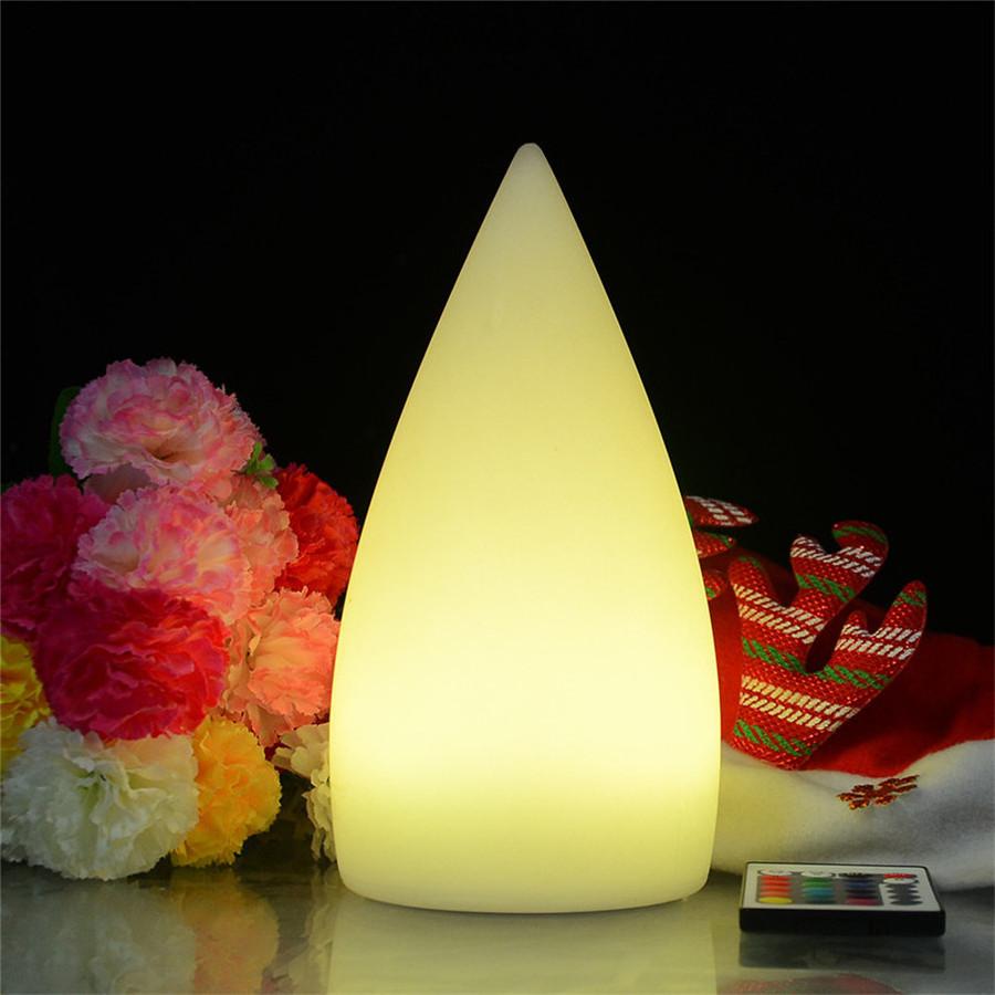 led table lamp battery powered small egg shaped night light cordless rechargeable restaurant led table lamp