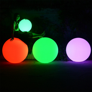 color changing mood led light ball / plastic illuminated led light ball outdoor fairy color changing rgb orb light with battery