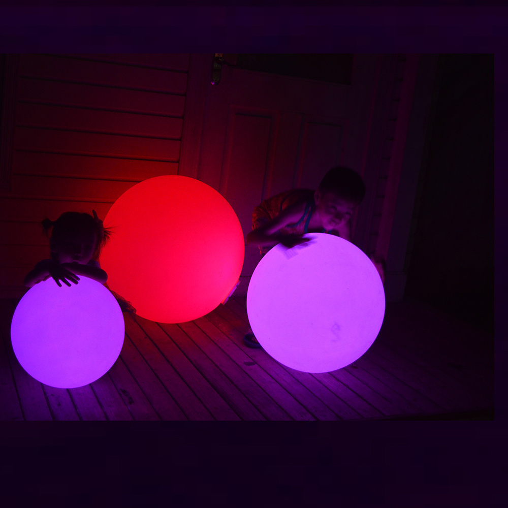 color changing mood led light ball / plastic illuminated led light ball outdoor fairy color changing rgb orb light with battery