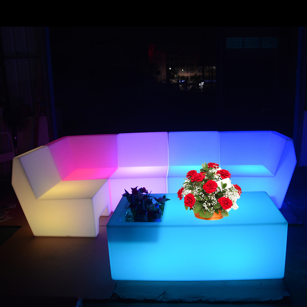 light up bar table glowing hookah lounge led furniture table chairs sofa set for bars nightclub