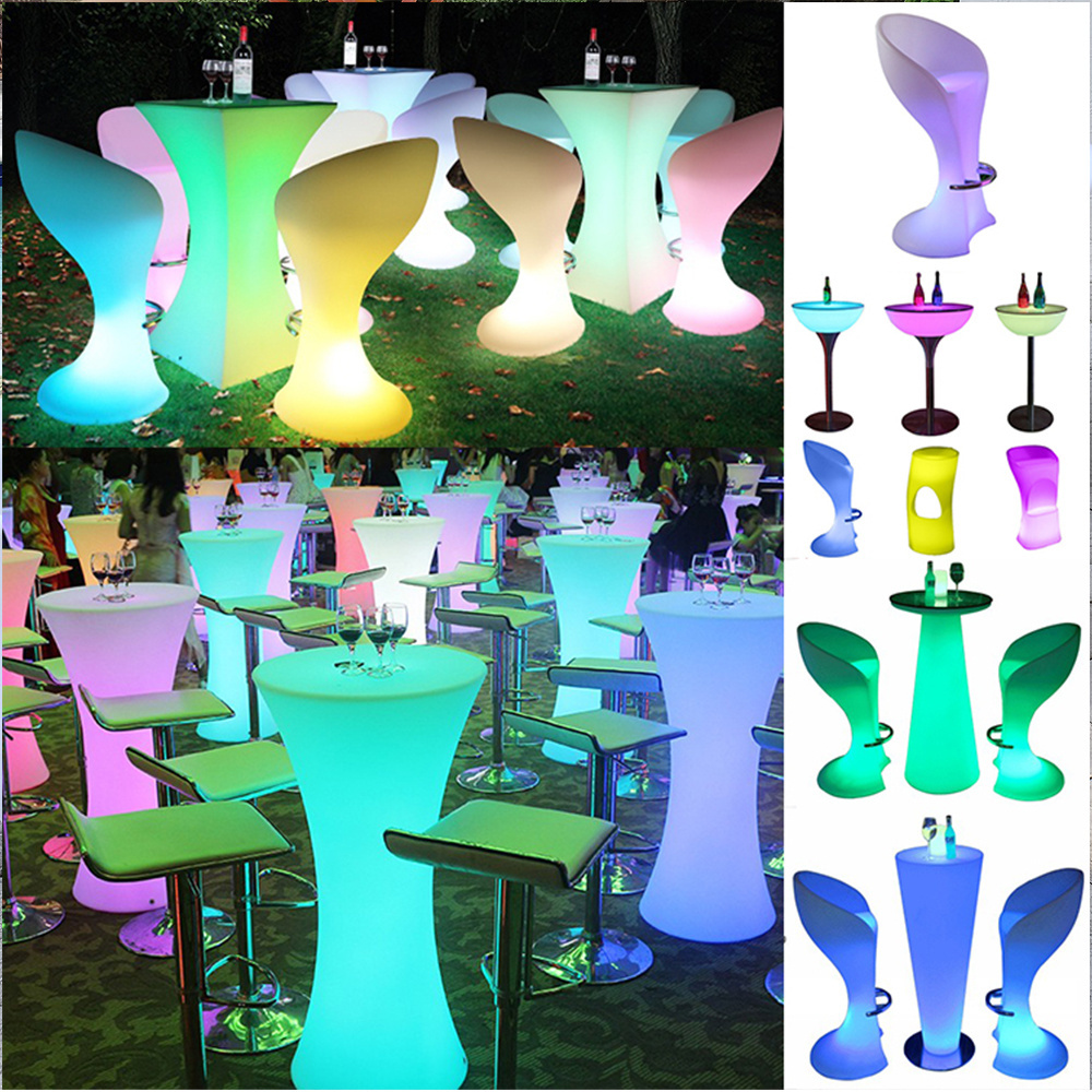 RGB color change futuristic furniture night club furniture nightclub new sofa led bar tables hookah lounge bar led bar furniture