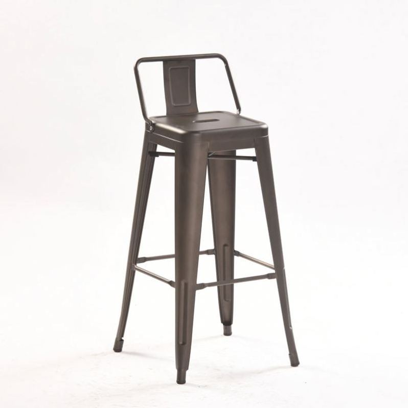 Heavy Duty Steel Industrial Stackable Bar High Chair Counter Metal Stool for Kitchen Dining Rooms