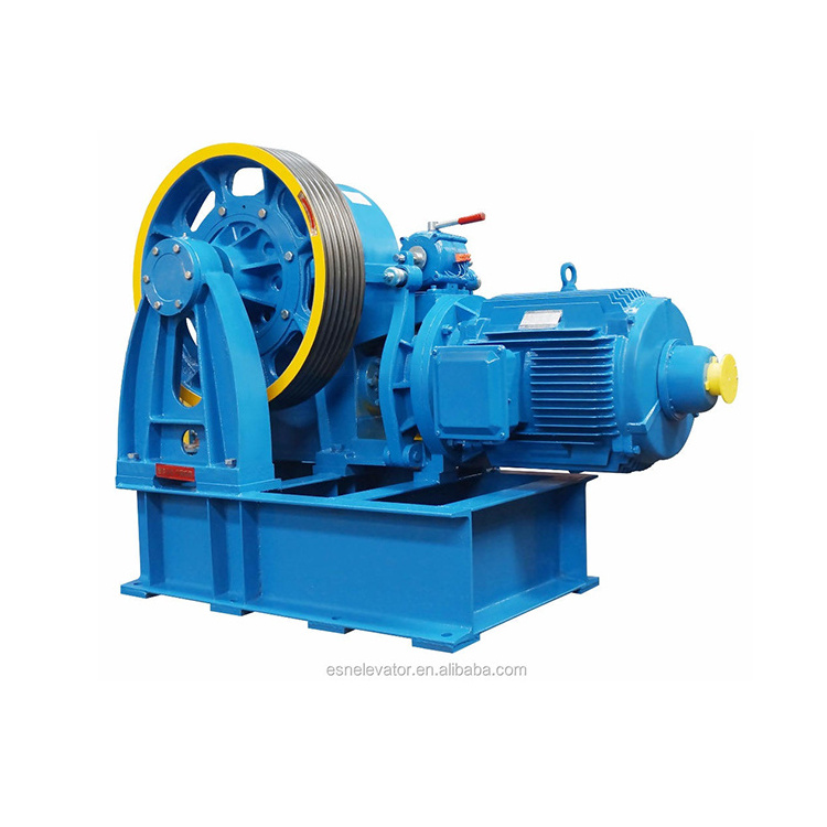 YJ210 Elevator Traction Machine 7.5kw 6 Pole Motor Geared Traction Machine For General Passenger Lift