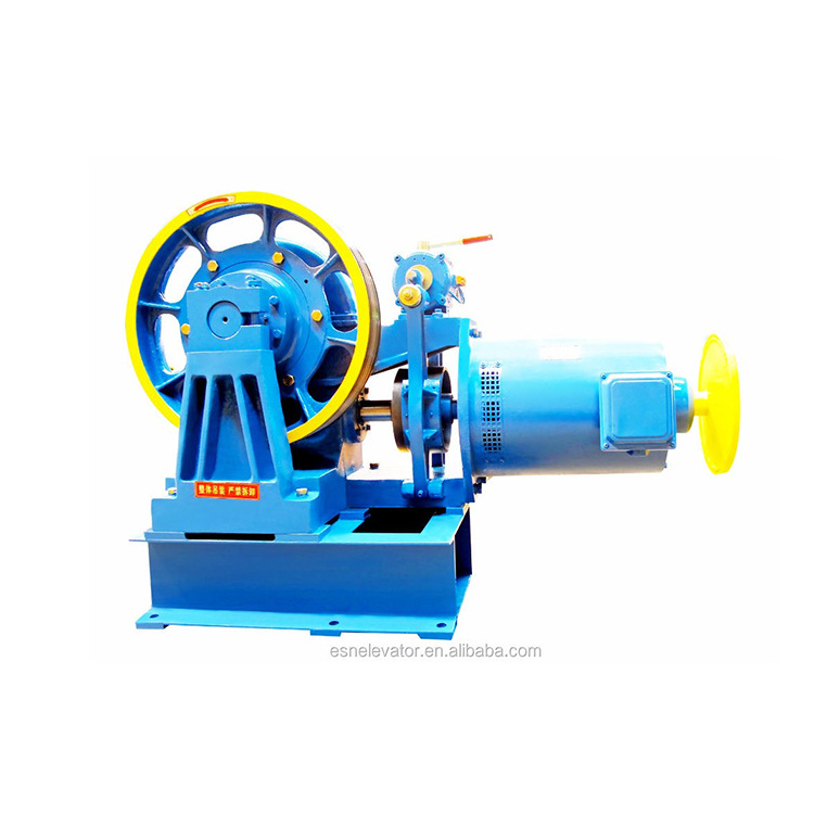 YJ210 Elevator Traction Machine 7.5kw 6 Pole Motor Geared Traction Machine For General Passenger Lift