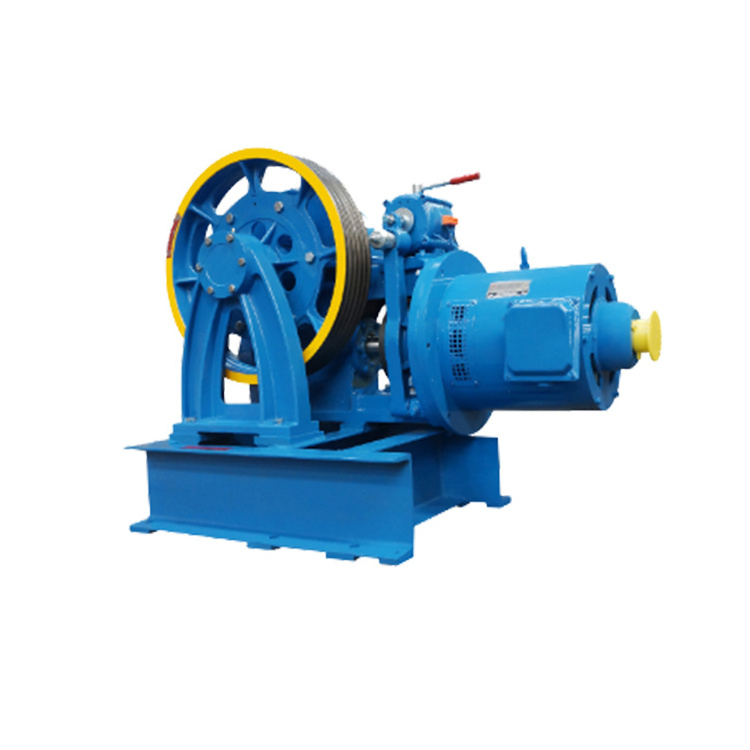 YJ210 Elevator Traction Machine 7.5kw 6 Pole Motor Geared Traction Machine For General Passenger Lift