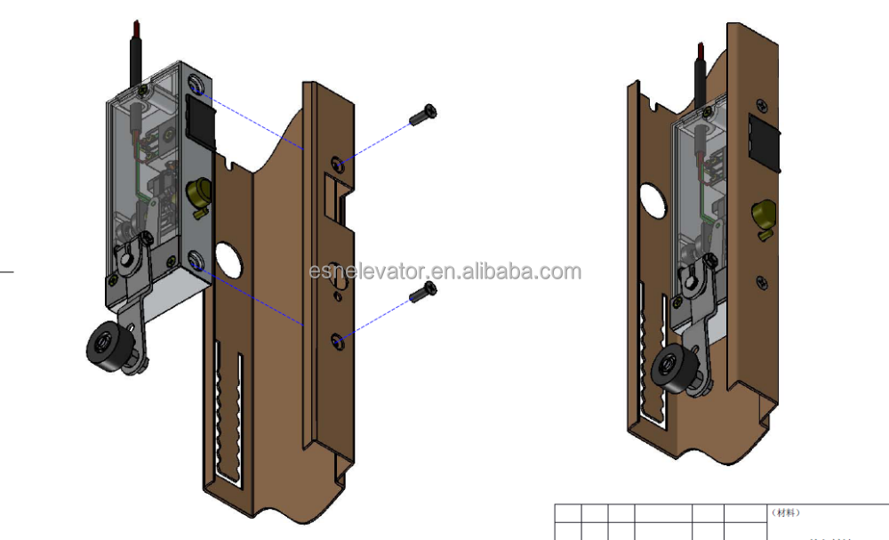 semi auto elevator door lock