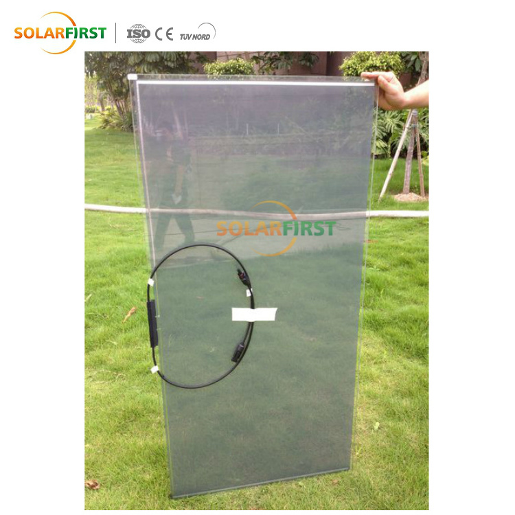 40% Transparent Frameless Glass Solar Panel 20% Efficiency