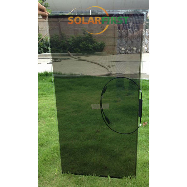 Custom Color 60% 70% 80% Transparency CDTE Frameless Thin Film Solar panel Transparent