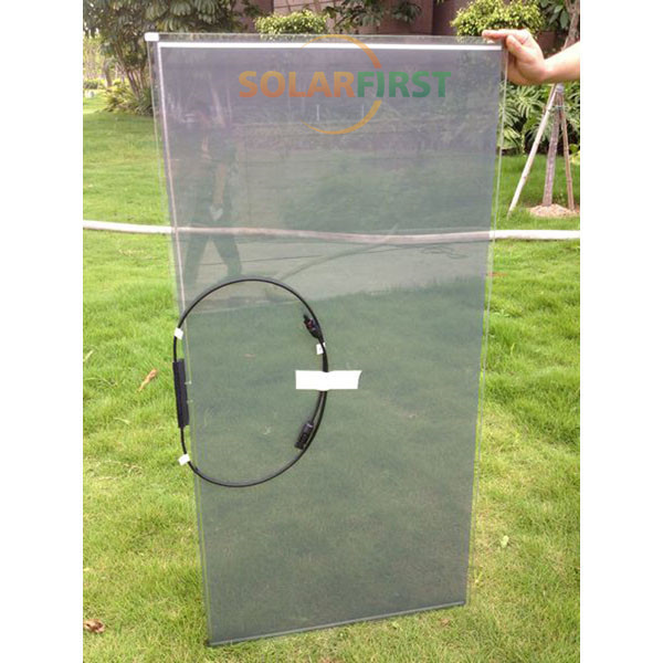 Custom Color 60% 70% 80% Transparency CDTE Frameless Thin Film Solar panel Transparent