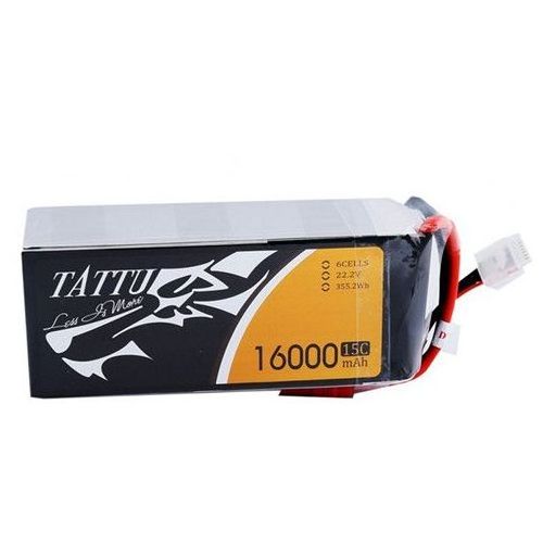 Tattu 16000mAh 15C 6S1P Lipo Battery Pack For RC Drones/Agricultural Spray Drone