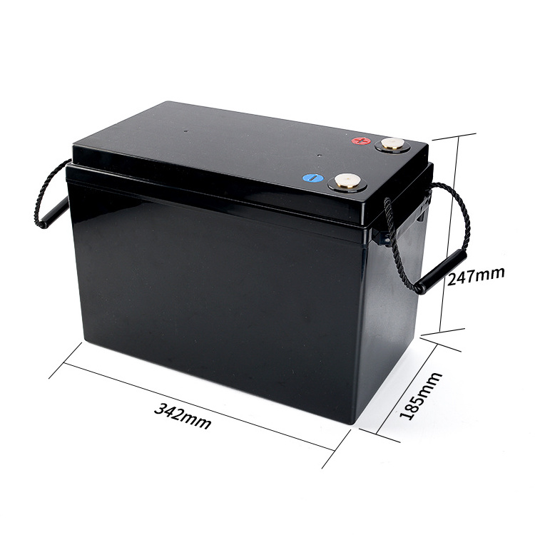 12V 280Ah 300Ah Display Box Racks Black Empty lithium battery ABS Plastic Shell Case Box 24V 100AHBattery Solar Pack