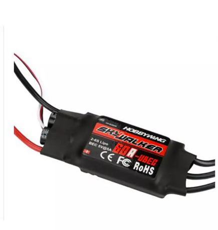 Hobbywing 60A Brushless ESC 2-6S Lipo with BEC for RC Multicopter Airplane