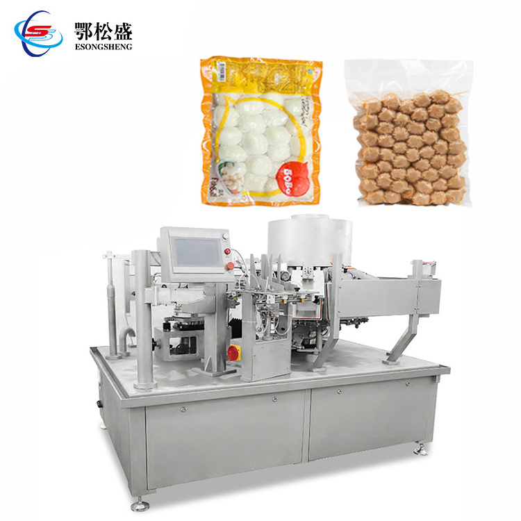 Automatic Beef Jerky Snack Packaging Machine Dried Corned Biltong Granule Vacuum Packing Machine With Nitrogen Filling