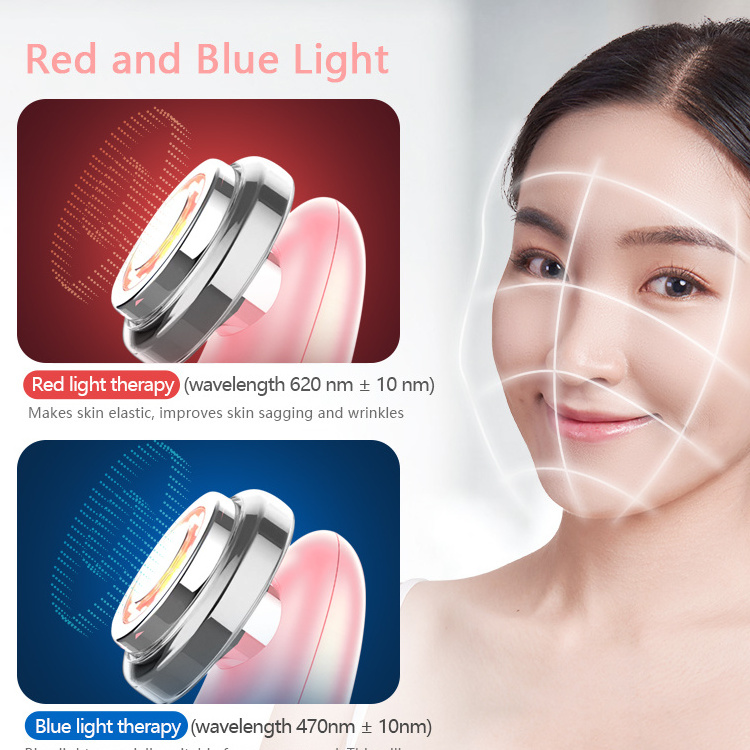 PAKISS EMS Electroporation RF LED bio light beauty devices skin rejuvenation galvanic led Light Facial Machine