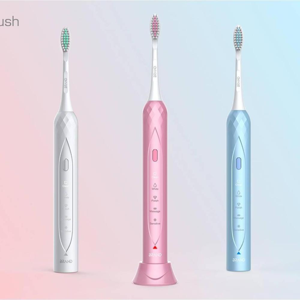 New Arrival Electronic Tooth Brush OEM Electric Automatic Adult ToothbrusIPX7 Waterproof Black mini sonic electronic toothbrush