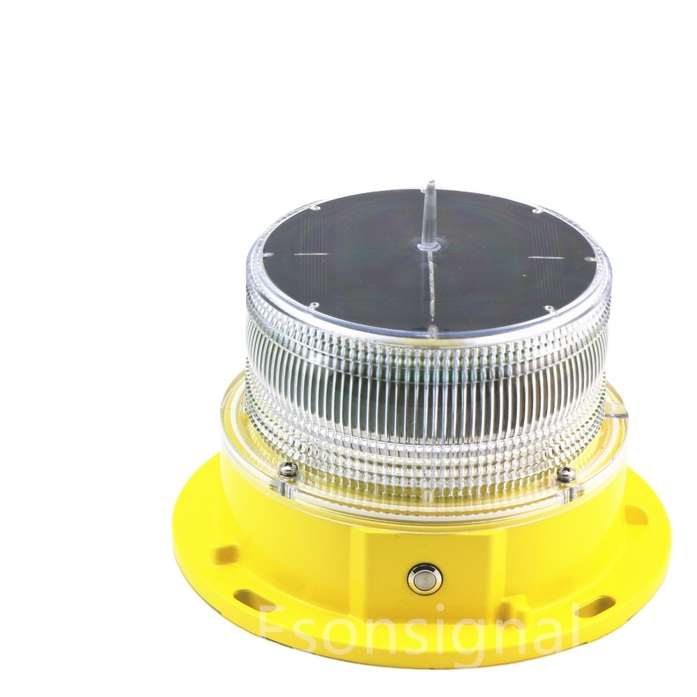 Low Intensity LED Red dot Flash Tower Solar Aviation Obstruction Lights