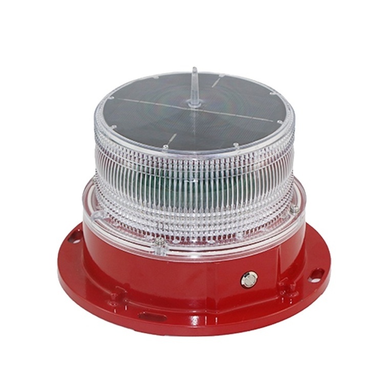 Low Intensity LED Red dot Flash Tower Solar Aviation Obstruction Lights