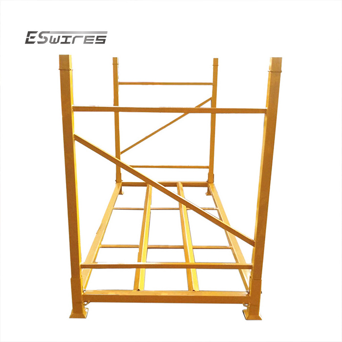 Heavy duty auto spare parts industry material handling metal durable stack truck tyre tire storage rack