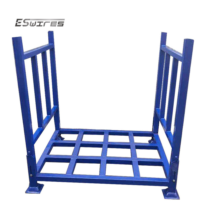 Powder coated collapsible storage industrial metal stacking stillage textile fabric roll rack