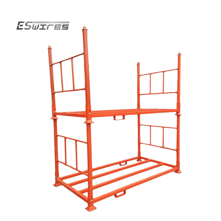 Warehouse Management Collapsible Stacking Pallet Truck Tyre Storage Stillage Warehouse Tire Rack